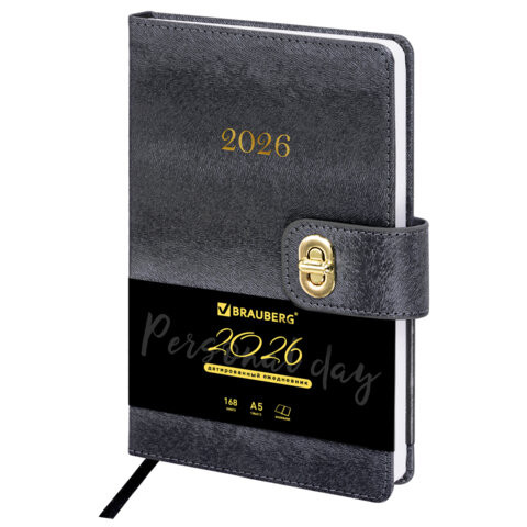 Ежедневник датированный 2026 А5 138х213мм BRAUBERG Elegant, под кожу, застежка, черный, 117368 по низкой цене оптом Ежедневник датированный 2026 А5 138х213мм BRAUBERG Elegant, под кожу, застежка, черный, 117368 по низкой цене оптом