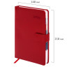 Ежедневник датированный 2026 А5 148х218мм GALANT Ritter, под кожу, красный, 117489 по низкой цене оптом 