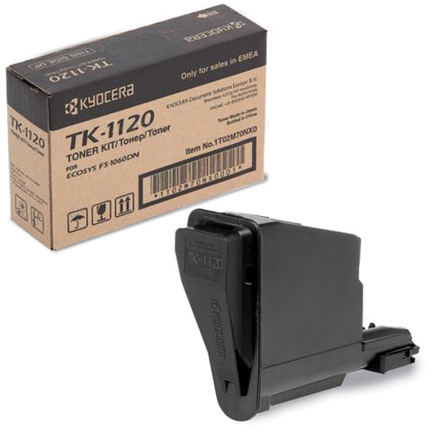 Тонер-картридж KYOCERA (TK-1120) FS1060DN/1025MFP/1125MFP, оригинальный, ресурс 3000 стр., 1T02M70NX1 по низкой цене оптом 