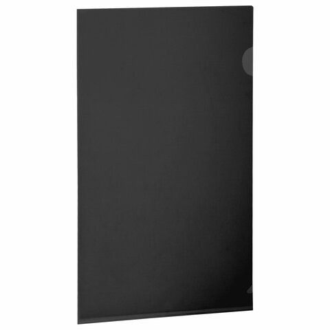 Папка-уголок жесткая прозрачная А4 BRAUBERG UNIVERSAL, черная, 0,15 мм, 273051 по низкой цене оптом Папка-уголок жесткая прозрачная А4 BRAUBERG UNIVERSAL, черная, 0,15 мм, 273051 по низкой цене оптом