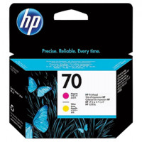 Головка печатающая для плоттера HP (C9406A) DesignJet Z2100/Z3100, №70, пурпурная и желтая, оригинальная