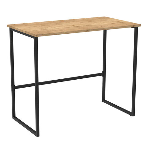 Стол BRABIX "SMART CD-020", 900х500х770 мм, ЛОФТ, металл/ЛДСП бунратти, каркас черный, 641950 по низкой цене оптом Стол BRABIX "SMART CD-020", 900х500х770 мм, ЛОФТ, металл/ЛДСП бунратти, каркас черный, 641950 по низкой цене оптом