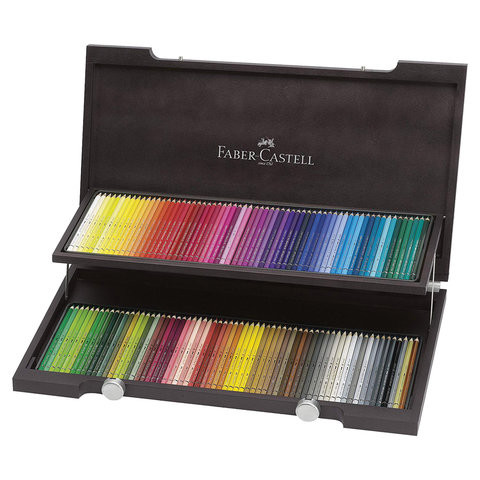 Карандаши цветные акварельные художественные FABER-CASTELL "Albrecht Durer", 120 цветов, деревянный ящик, 117513 по низкой цене оптом 