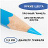 Карандаши акварельные ГАММА "Лицей", 36 цветов, заточенные, шестигранные, кисть, картонная упаковка, 221118_05 по низкой цене оптом Краснодар, Москва, Уфа, Казань, Барнаул, Владивосток, Хабаровск, Сахалин, Красноярск, Екатеренбург, 
