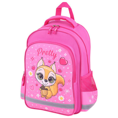 Рюкзак ПИФАГОР SCHOOL, 1 отделение, 3 кармана, "Squirrel", 38x28х14 см, 271404 по низкой цене оптом 