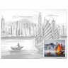 Холст на картоне с контуром BRAUBERG ART CLASSIC "ПАРУСА", 30х40см, грунтованный, хлопок, 191545 по низкой цене оптом Краснодар, Москва, Уфа, Казань, Барнаул, Владивосток, Хабаровск, Сахалин, Красноярск, Екатеренбург, 