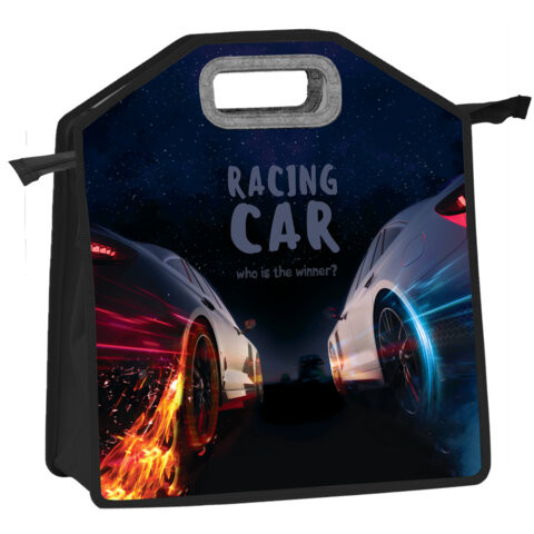 Папка-сумка ЮНЛАНДИЯ, 1 отделение, фетровые ручки, 34х30х11 см, "Night race", 270999 по низкой цене оптом 