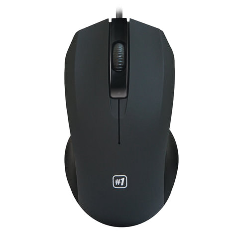 Мышь проводная DEFENDER #1 MM-310, USB, 2 кнопки + 1 колесо-кнопка, оптическая, черная, 52310 по низкой цене оптом Краснодар, Москва, Уфа, Казань, Барнаул, Владивосток, Хабаровск, Сахалин, Красноярск, Екатеренбург, 
