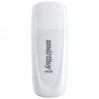 Флеш-диск 64GB SMARTBUY Scout USB 2.0, белый, SB064GB2SCW
