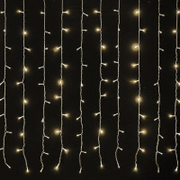 Электрогирлянда-занавес уличная "Штора" 2х2 м, 304 LED, теплый белый, 220 V, контроллер, ЗОЛОТАЯ СКАЗКА, 591301