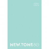 Тетрадь А4 80 л. HATBER Premium скоба, клетка, глянц. ламинация, "NEWtone PASTEL Мята", 80Т4лA1_05039