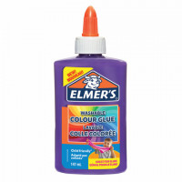 Клей для слаймов канцелярский цветной (непрозрачный) ELMERS Opaque Glue, 147 мл, фиолетовый, 2109502