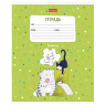 Тетрадь 18л. HATBER линия, обложка картон, Приключения кота Пирожка (микс в спайке),18Т5В2 по низкой цене оптом 