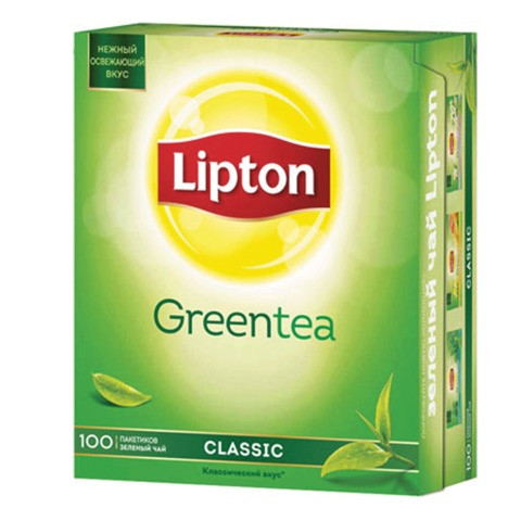 Чай LIPTON (Липтон) "Clear Green", зеленый, 100 пакетиков с ярлычками по 1,3 г, 65415224 по низкой цене оптом 