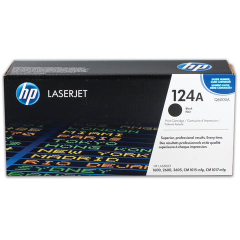 Картридж лазерный HP (Q6000A) ColorLaserJet CM1015/2600 и другие, черный, оригинальный, 2500 стр. по низкой цене оптом 