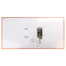 Папка-регистратор LEITZ, механизм 180°, покрытие пластик, 80 мм, оранжевая, 10101245
