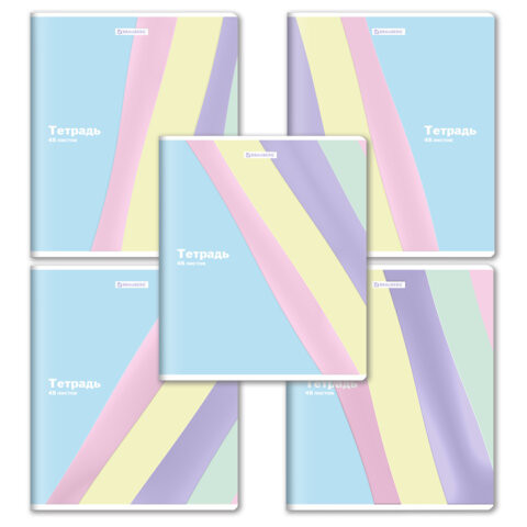 Тетрадь А5 48л. BRAUBERG скоба, клетка, выборочный лак, PASTEL, 405189 по низкой цене оптом Тетрадь А5 48л. BRAUBERG скоба, клетка, выборочный лак, PASTEL, 405189 по низкой цене оптом