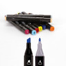 Маркеры для скетчинга двусторонние BRAUBERG ART DEBUT "BLACK", НАБОР 24 шт., базовые цвета, 152127 по низкой цене оптом 