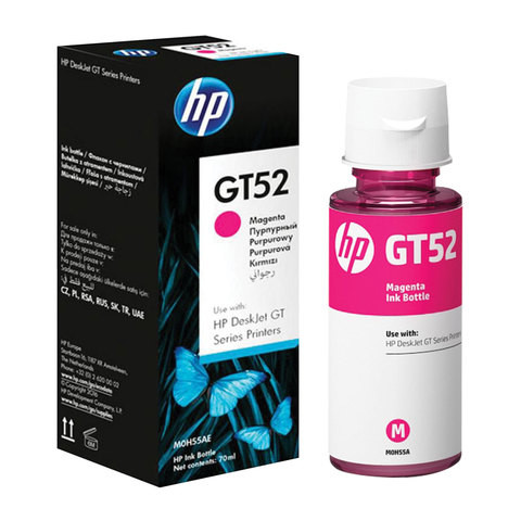 Чернила HP GT52 (M0H55AE) для InkTank 315/410/415, SmartTank 500/515/615 пурпурные, ресурс 8000 страниц, оригинальные по низкой цене оптом 