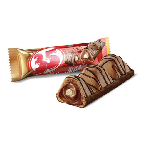 Конфеты вафельные 35 со вкусом шоколада, 1500 г, гофрокороб по низкой цене оптом 
