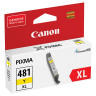 Картридж струйный CANON (CLI-481Y XL) для PIXMA TS704 / TS6140, желтый, ресурс 512 страниц, оригинальный, 2046C001 по низкой цене оптом 