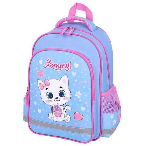 Рюкзак ПИФАГОР SCHOOL, 1 отделение, 3 кармана, "Yummy cupcake", 38x28х14 см, 271405 по низкой цене оптом 