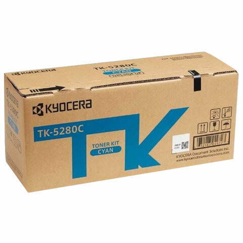 Тонер-картридж KYOCERA (TK-5280C) M6235cidn/M6635cidn/P6235cdn, голубой, ресурс 11000 страниц, оригинальный, 1T02TWCNL0 по низкой цене оптом 