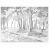 Холст на картоне с контуром BRAUBERG ART CLASSIC "ОСЕНЬ", 30х40см, грунтованный, хлопок, 191546 по низкой цене оптом Краснодар, Москва, Уфа, Казань, Барнаул, Владивосток, Хабаровск, Сахалин, Красноярск, Екатеренбург, 