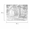 Холст на картоне с контуром BRAUBERG ART CLASSIC "ОСЕНЬ", 30х40см, грунтованный, хлопок, 191546 по низкой цене оптом Краснодар, Москва, Уфа, Казань, Барнаул, Владивосток, Хабаровск, Сахалин, Красноярск, Екатеренбург, 