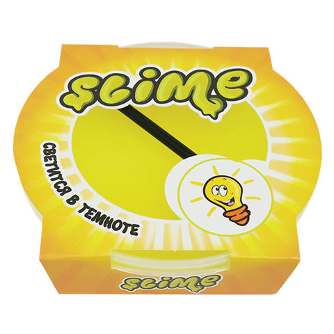 Слайм (лизун) "Slime Mega", светится в темноте, желтый, 300 г, ВОЛШЕБНЫЙ МИР, S300-19 по низкой цене оптом Краснодар, Москва, Уфа, Казань, Барнаул, Владивосток, Хабаровск, Сахалин, Красноярск, Екатеренбург, 