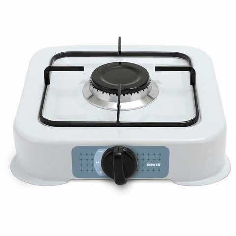 Настольная газовая плита CENTEK CT-1520, 1 конфорка, сменная форсунка (баллон/магистраль), белая по низкой цене оптом Краснодар, Москва, Уфа, Казань, Барнаул, Владивосток, Хабаровск, Сахалин, Красноярск, Екатеренбург, 