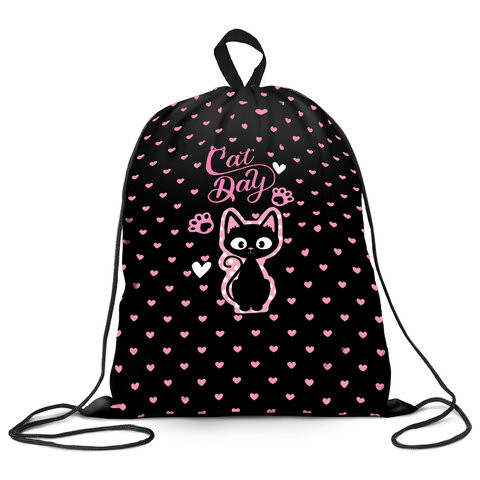 РЕЗЕРВ Мешок для обуви BRAUBERG KIDS, 1 отделение, 42х34 см, Amazed Kitty, Код 1С, 271629 по низкой цене оптом 