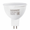 Лампа светодиодная SONNEN, 5 (40) Вт, цоколь GU5.3, теплый белый свет, 30000 ч, LED MR16-5W-2700-GU5.3, 453713 по низкой цене оптом 