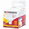 Лампа светодиодная SONNEN, 5 (40) Вт, цоколь GU5.3, теплый белый свет, 30000 ч, LED MR16-5W-2700-GU5.3, 453713 по низкой цене оптом 