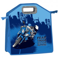Папка-сумка ЮНЛАНДИЯ, 1 отделение, фетровые ручки, 34х30х11 см, "Best bike", 271000