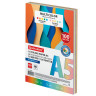 Бумага цветная МАЛОГО ФОРМАТА 10 цветов BRAUBERG MULTICOLOR А5, 80г/м2, 100л., (10цв.x10л), 116406 по низкой цене оптом 