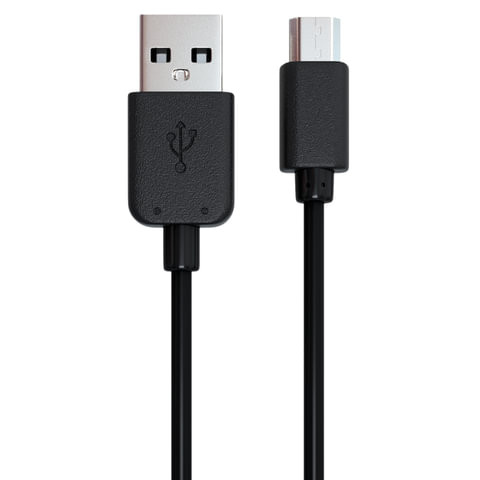 Кабель USB-micro USB 2.0, 1 м, RED LINE, для подключения портативных устройств и периферии, черный, УТ000002814 по низкой цене оптом 