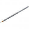 Карандаш чернографитный FABER-CASTELL, 1 шт., "Grip 2001", Н, трехгранный, без резинки, 117011 по низкой цене оптом 