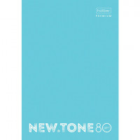 Тетрадь А4 80 л. HATBER Premium скоба, клетка, глянцевая ламинация, "NEWtone PASTEL Незабудка", 80Т4лA1_05025
