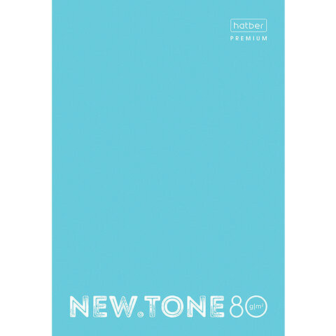 Тетрадь А4 80 л. HATBER Premium скоба, клетка, глянцевая ламинация, "NEWtone PASTEL Незабудка", 80Т4лA1_05025 по низкой цене оптом 