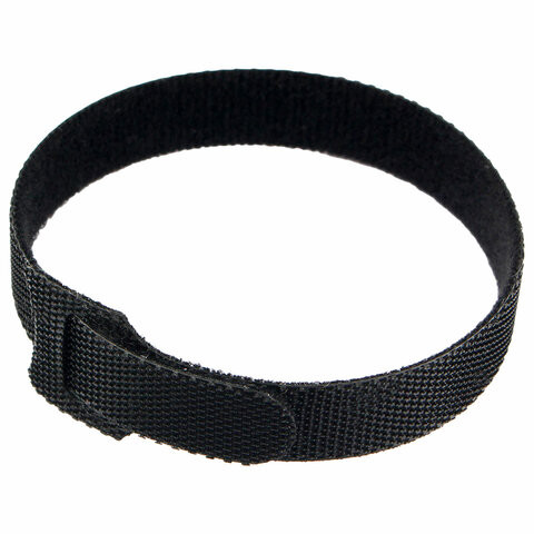 Хомуты-липучки 200 x 11 мм на основе ленты Velcro®, CABLEXPERT, черные (12 шт.), VT-200x11BK по низкой цене оптом 