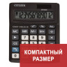 Калькулятор настольный CITIZEN BUSINESS LINE CMB1201BK, МАЛЫЙ (137х102 мм), 12 разрядов, двойное питание по низкой цене оптом 