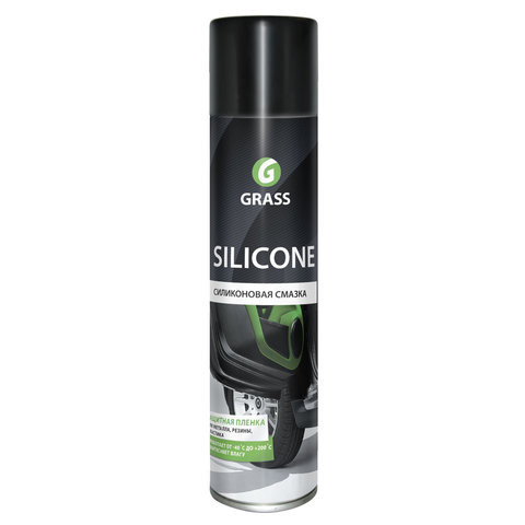 Смазка силиконовая 400 мл GRASS SILICONE, применение в офисе, быту, производстве, аэрозоль, 110206 по низкой цене оптом 