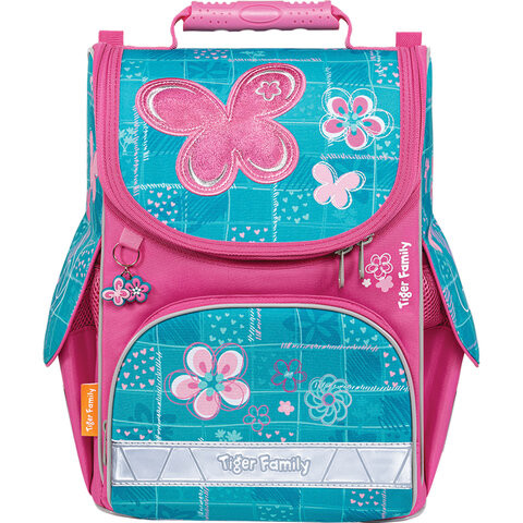 Ранец TIGER FAMILY для начальной школы, Nature Quest, "Bubbly Butterfly", 35х31х19 см, 270207 по низкой цене оптом 