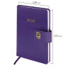 Ежедневник датированный 2026 А5 138х213мм BRAUBERG Elegant, под кожу, застежка, фиолетовый, 117370 по низкой цене оптом 