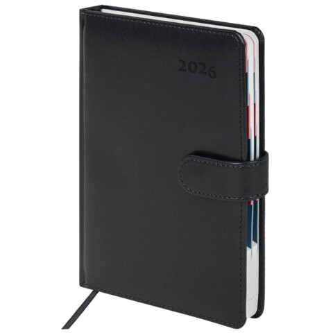 Ежедневник датированный 2026 А5 148х218мм GALANT Ritter, под кожу, черный, 117491 по низкой цене оптом Ежедневник датированный 2026 А5 148х218мм GALANT Ritter, под кожу, черный, 117491 по низкой цене оптом