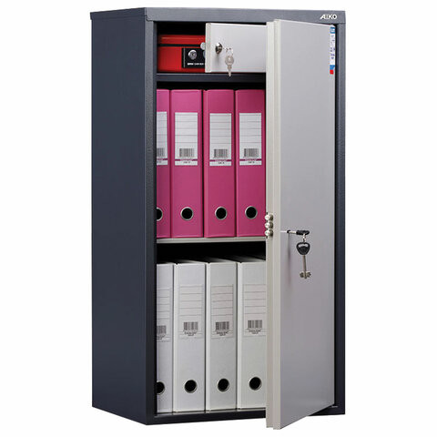 Шкаф металлический для документов AIKO "SL-87Т" ГРАФИТ, 870х460х340 мм, 21 кг, S10799090502 по низкой цене оптом 