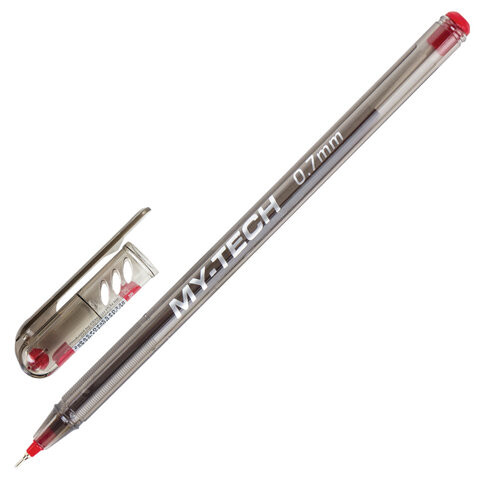 Ручка шариковая масляная PENSAN "My-Tech", КРАСНАЯ, игольчатый узел 0,7 мм, линия письма 0,35 мм, 2240/25 по низкой цене оптом Краснодар, Москва, Уфа, Казань, Барнаул, Владивосток, Хабаровск, Сахалин, Красноярск, Екатеренбург, 