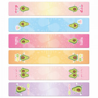 Закладки для книг МАГНИТНЫЕ, "АССОРТИ 5 ДИЗАЙНОВ МИКС", набор 6 штук, 60x20 мм, FUNSTER, 116652