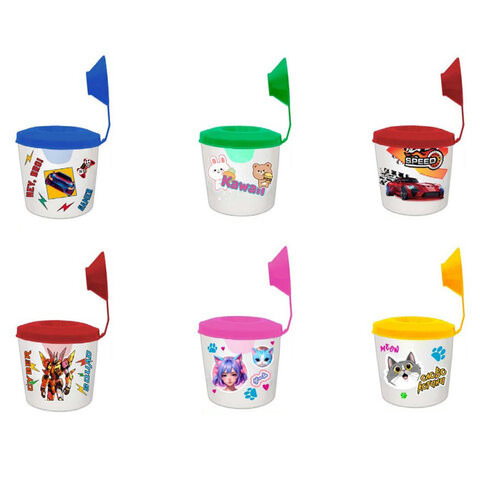 Стакан-непроливайка с крышкой, рисунок на корпусе, цвет АССОРТИ, СН-15 по низкой цене оптом 